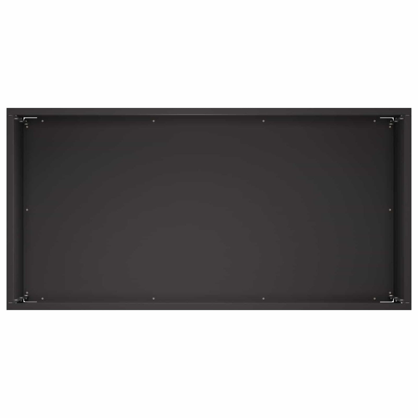 Plantenbak Zwart 60 x 30 x 50 cm Koudgewalst staal