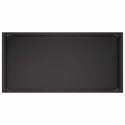 Plantenbak Zwart 60 x 30 x 50 cm Koudgewalst staal