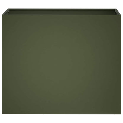 Plantenbak Olijfgroen 60 x 30 x 50 cm Koudgewalst staal
