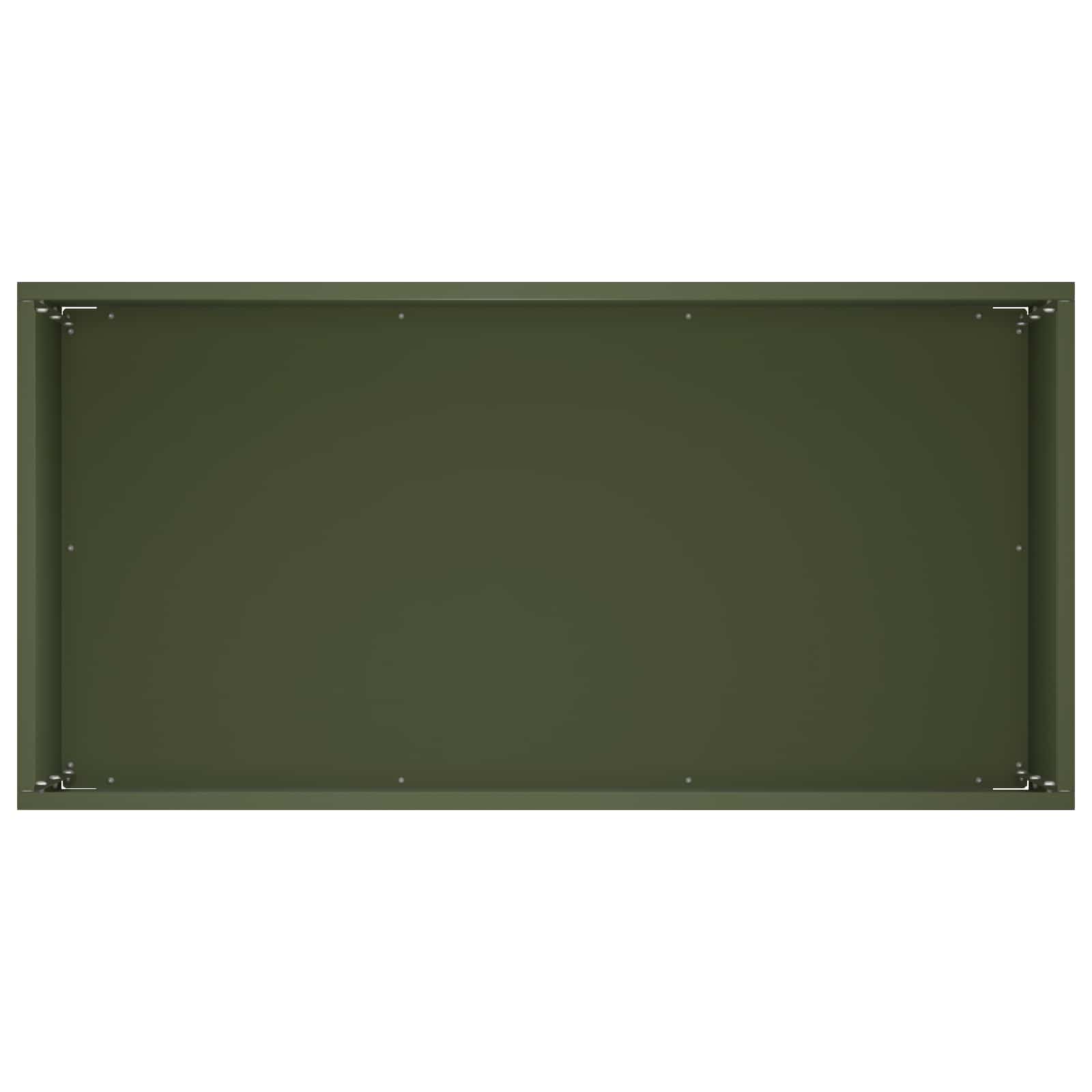 Plantenbak Olijfgroen 60 x 30 x 50 cm Koudgewalst staal