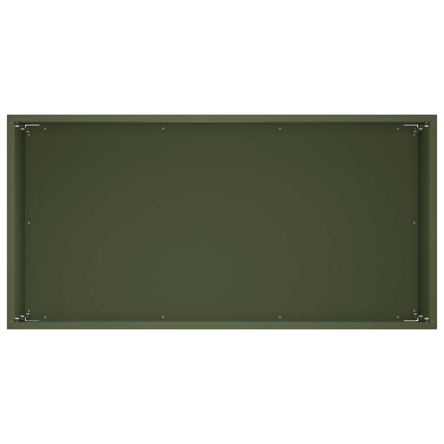 Plantenbak 2 st Olijfgroen 60 x 30 x 50 cm Koudgewalst staal