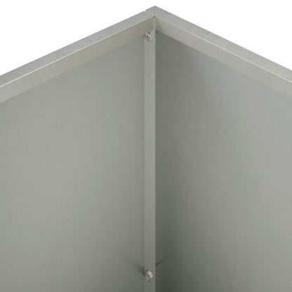 Plantenbak zilver 60 x 30 x 50 cm Roestvrij staal