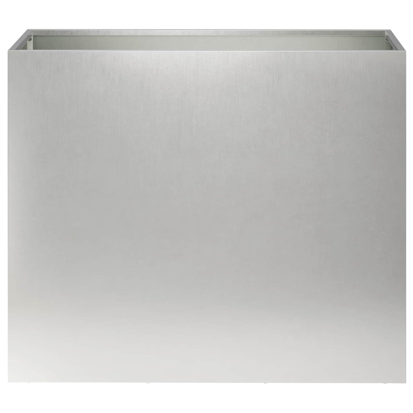Plantenbak 2 st zilver 60 x 30 x 50 cm Roestvrij staal
