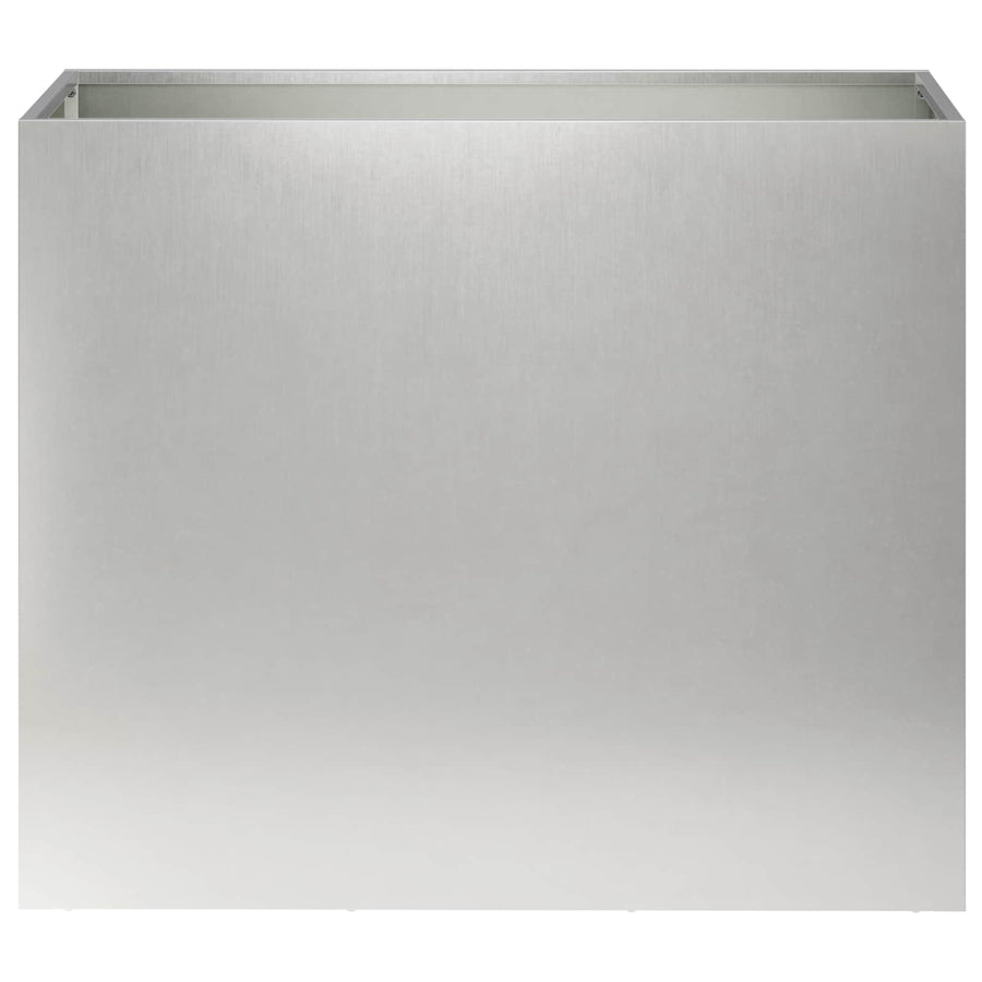 Plantenbak 2 st zilver 60 x 30 x 50 cm Roestvrij staal