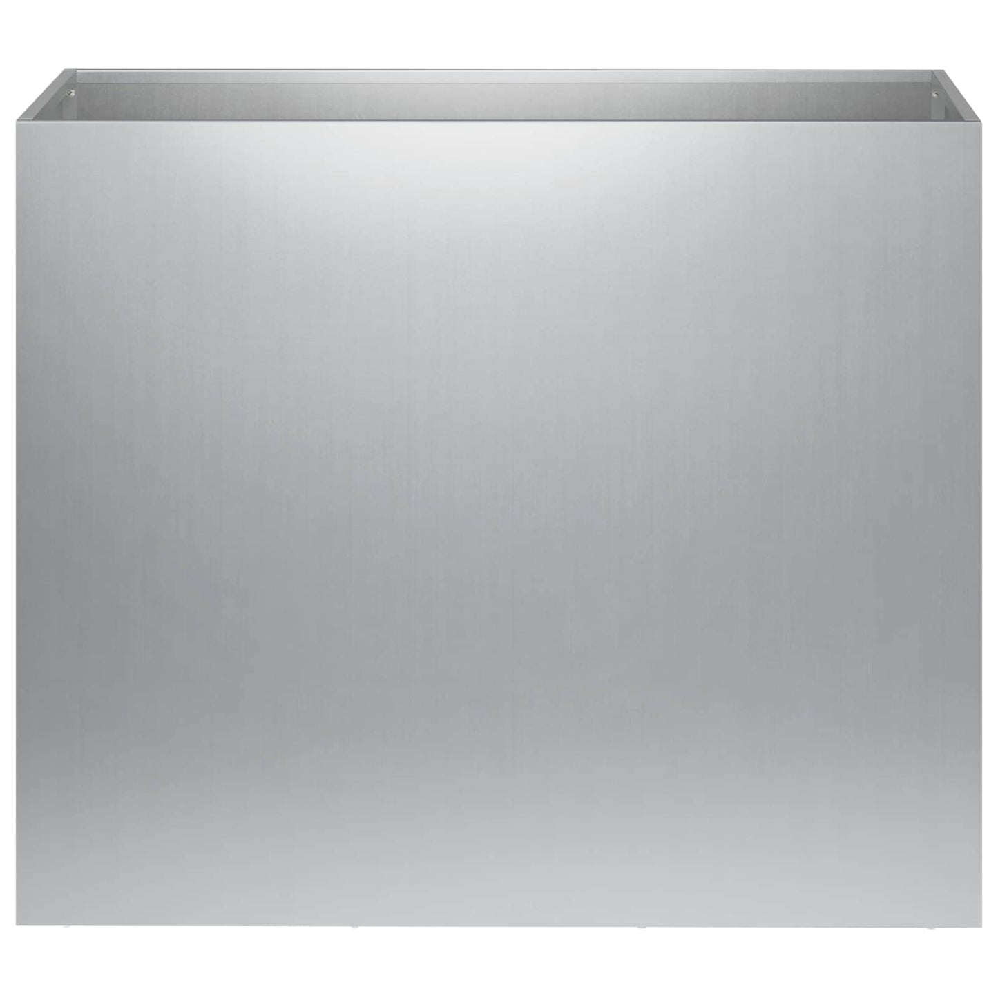 Plantenbak 2 st zilver 60 x 30 x 50 cm Gegalvaniseerd staal