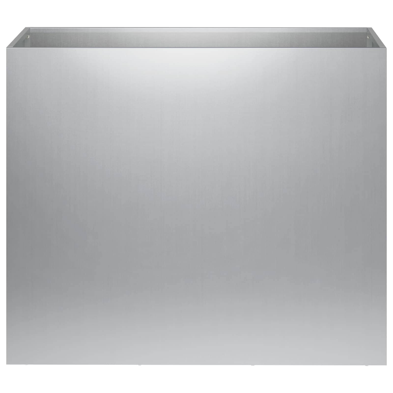 Plantenbak 2 st zilver 60 x 30 x 50 cm Gegalvaniseerd staal