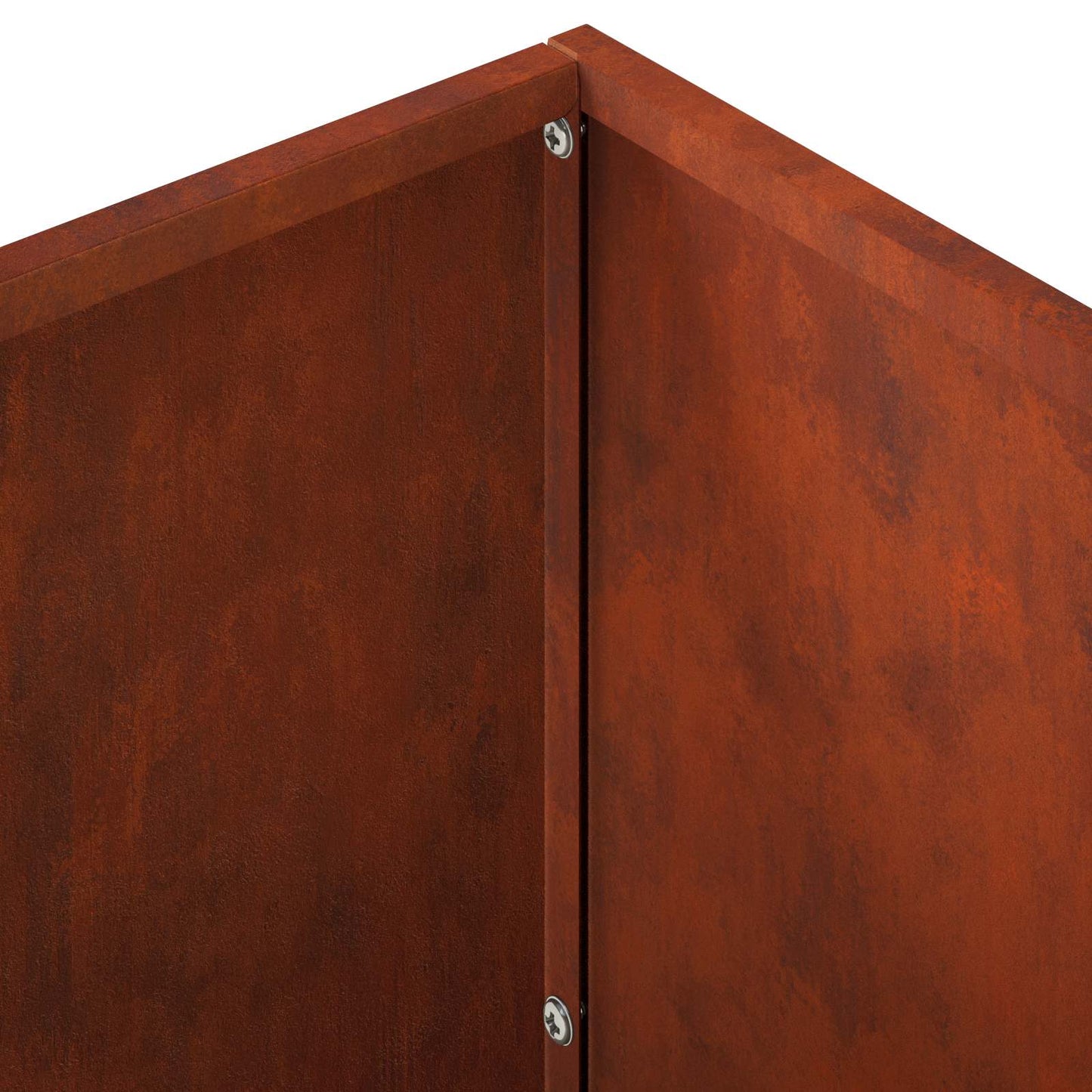 Plantenbak 2 st Roestkleurig 60 x 30 x 50 cm weervast staal