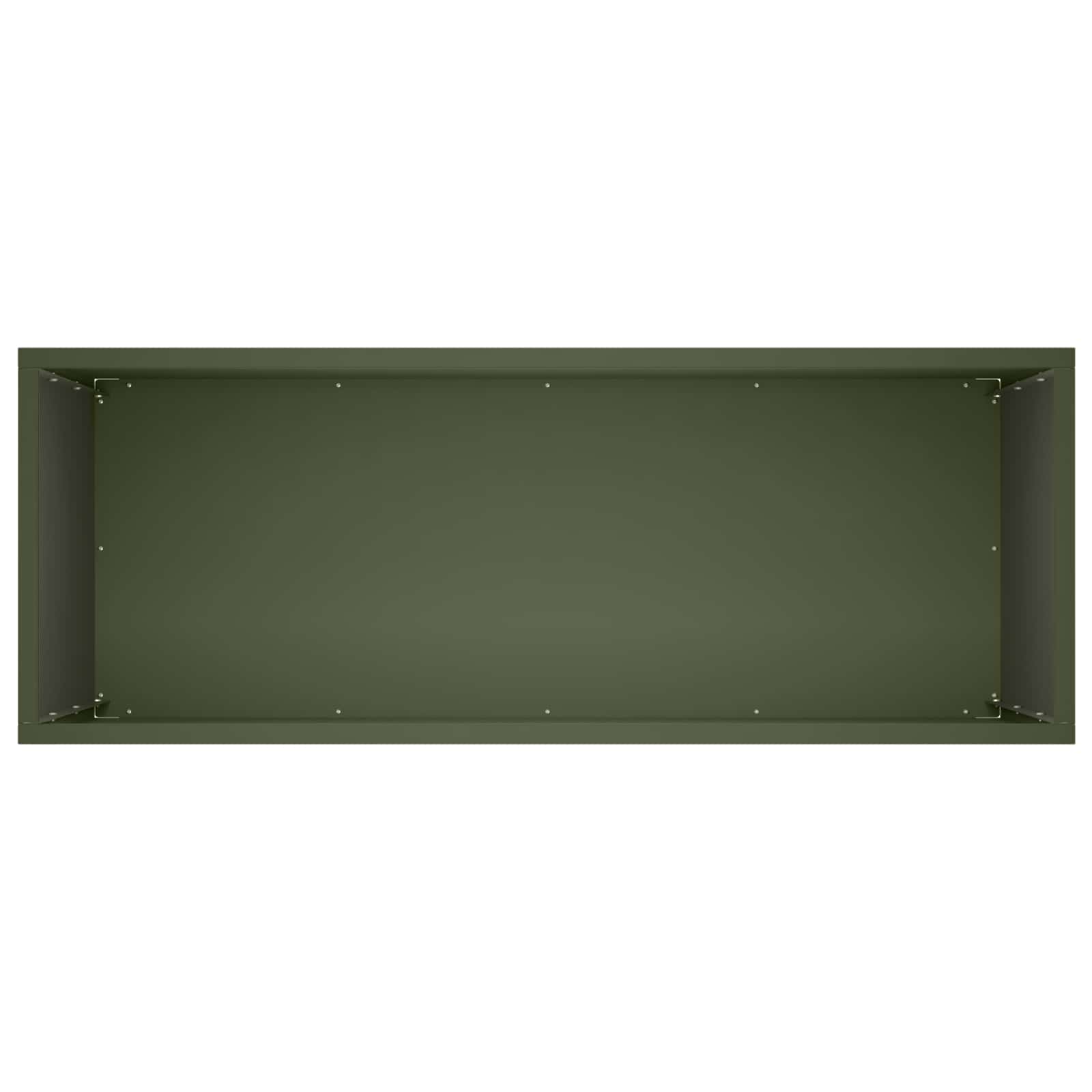 Plantenbak Olijfgroen 80 x 30 x 40 cm Koudgewalst staal