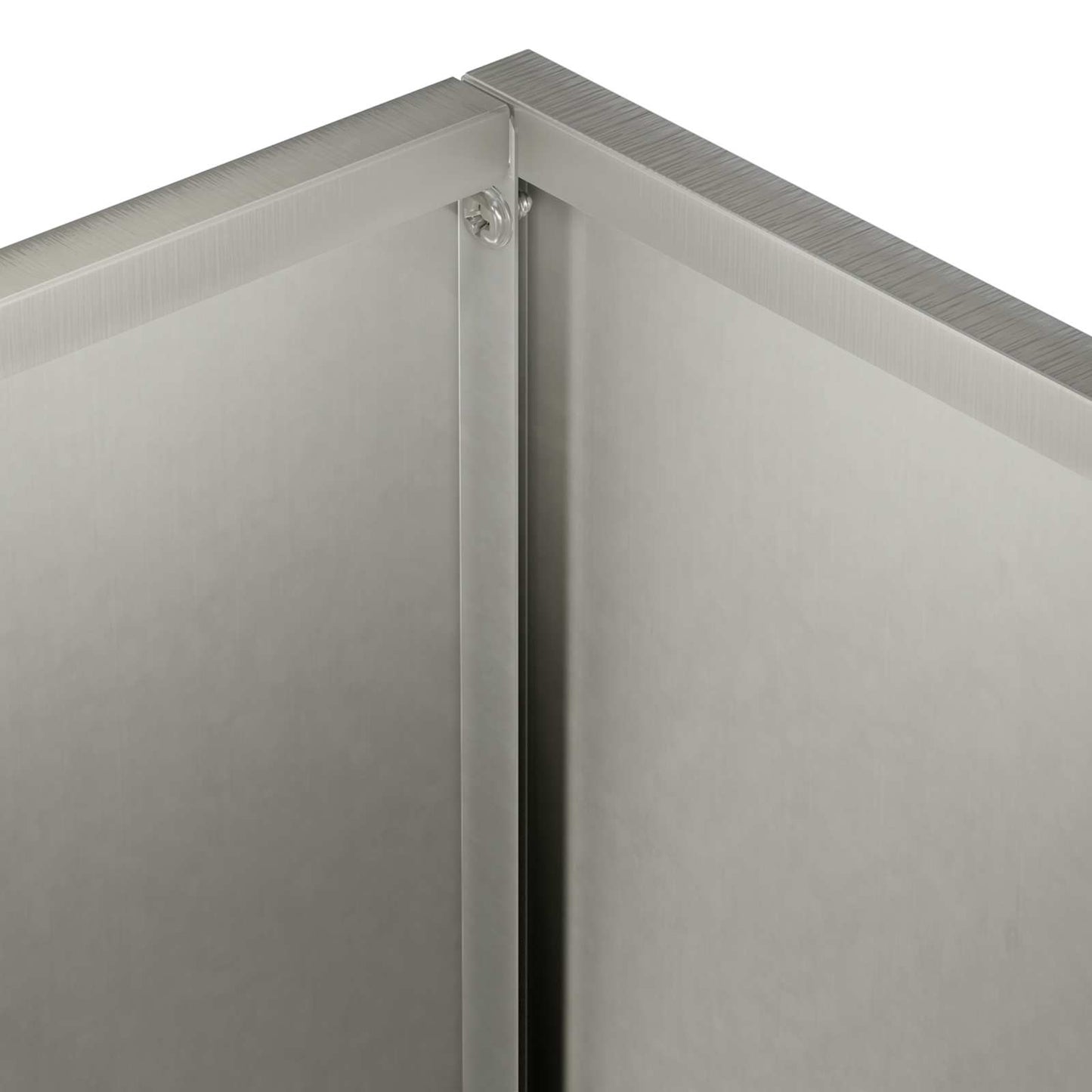 Plantenbak 2 st zilver 80 x 30 x 40 cm Roestvrij staal