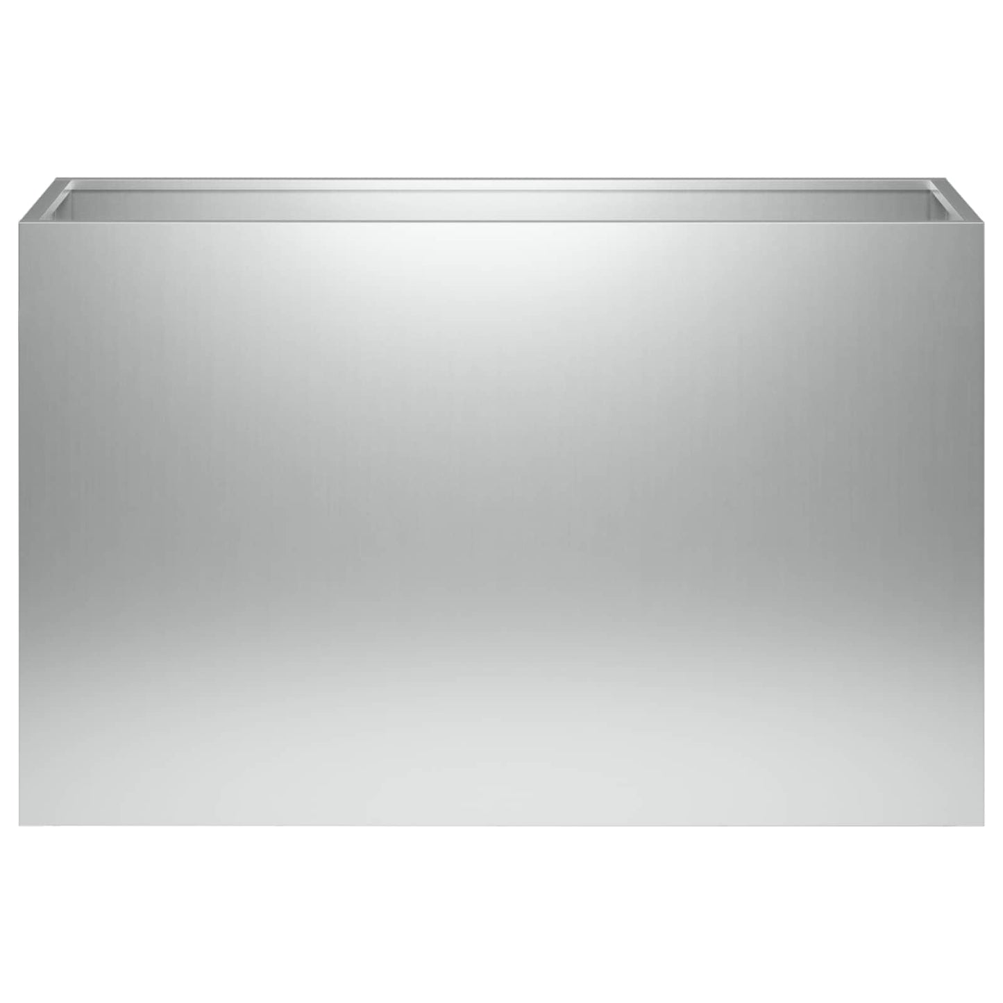 Plantenbak 2 st zilver 80 x 30 x 40 cm Gegalvaniseerd staal