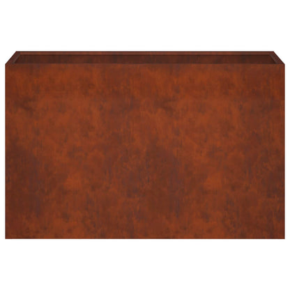 Plantenbak Roestkleurig 80 x 30 x 40 cm weervast staal