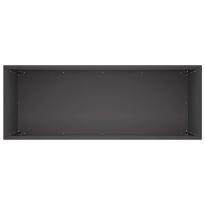 Plantenbak Zwart 80 x 30 x 50 cm Koudgewalst staal