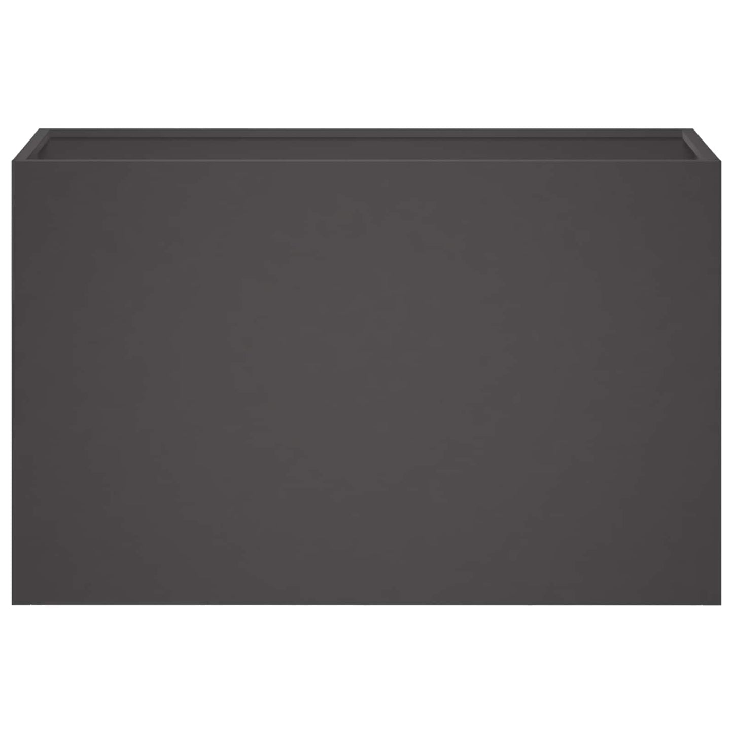 Plantenbak 2 st Zwart 80 x 30 x 50 cm Koudgewalst staal