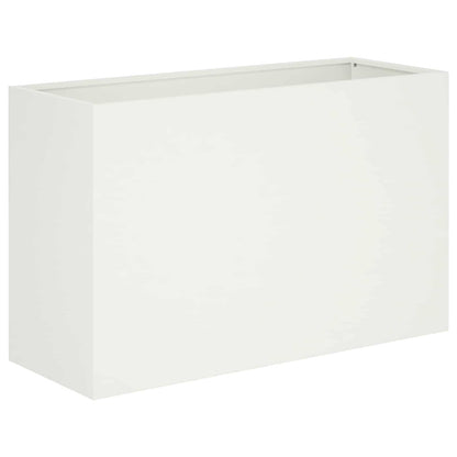 Plantenbak Wit 80 x 30 x 50 cm Koudgewalst staal