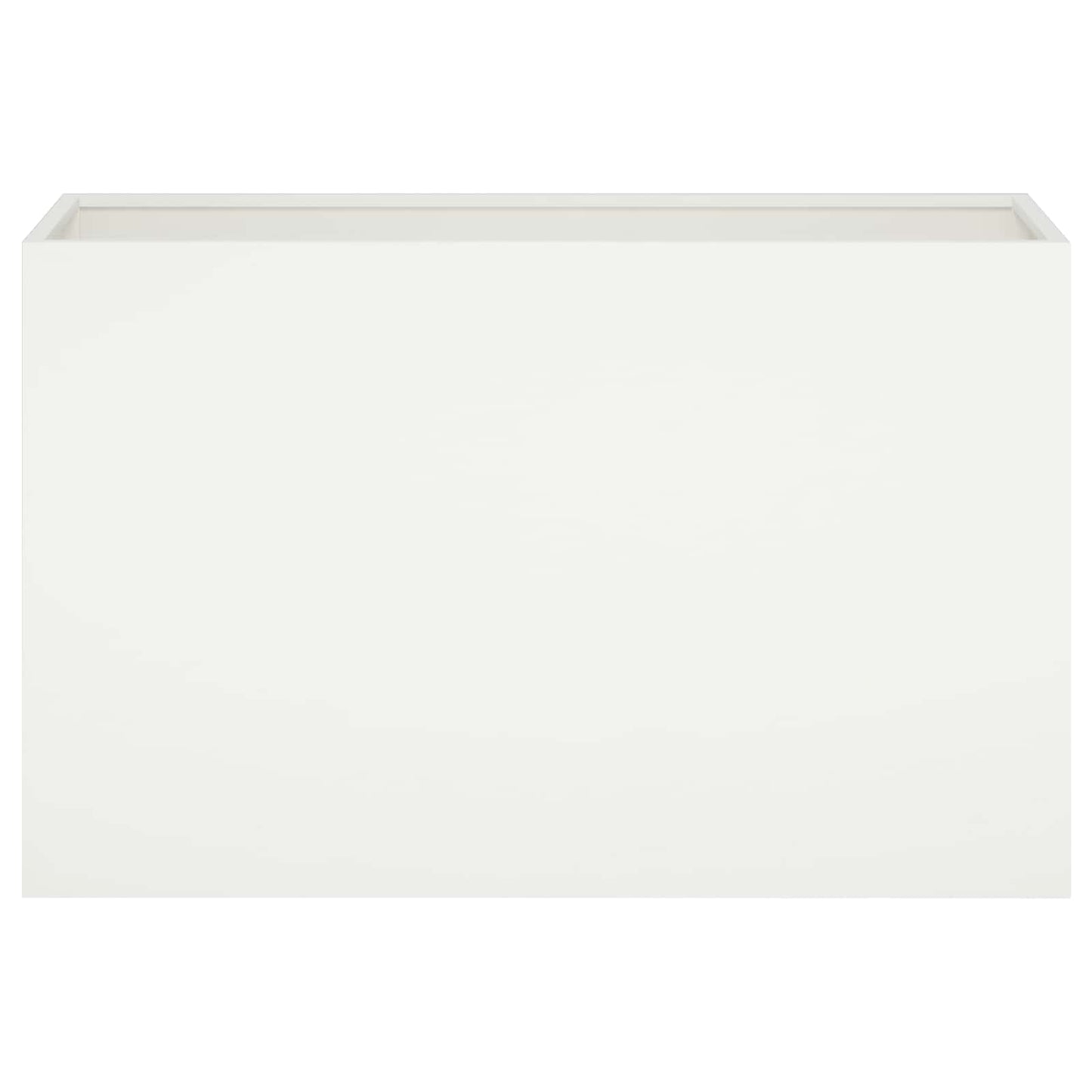 Plantenbak 2 st Wit 80 x 30 x 50 cm Koudgewalst staal