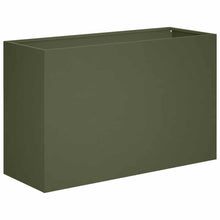 Plantenbak Olijfgroen 80 x 30 x 50 cm Koudgewalst staal
