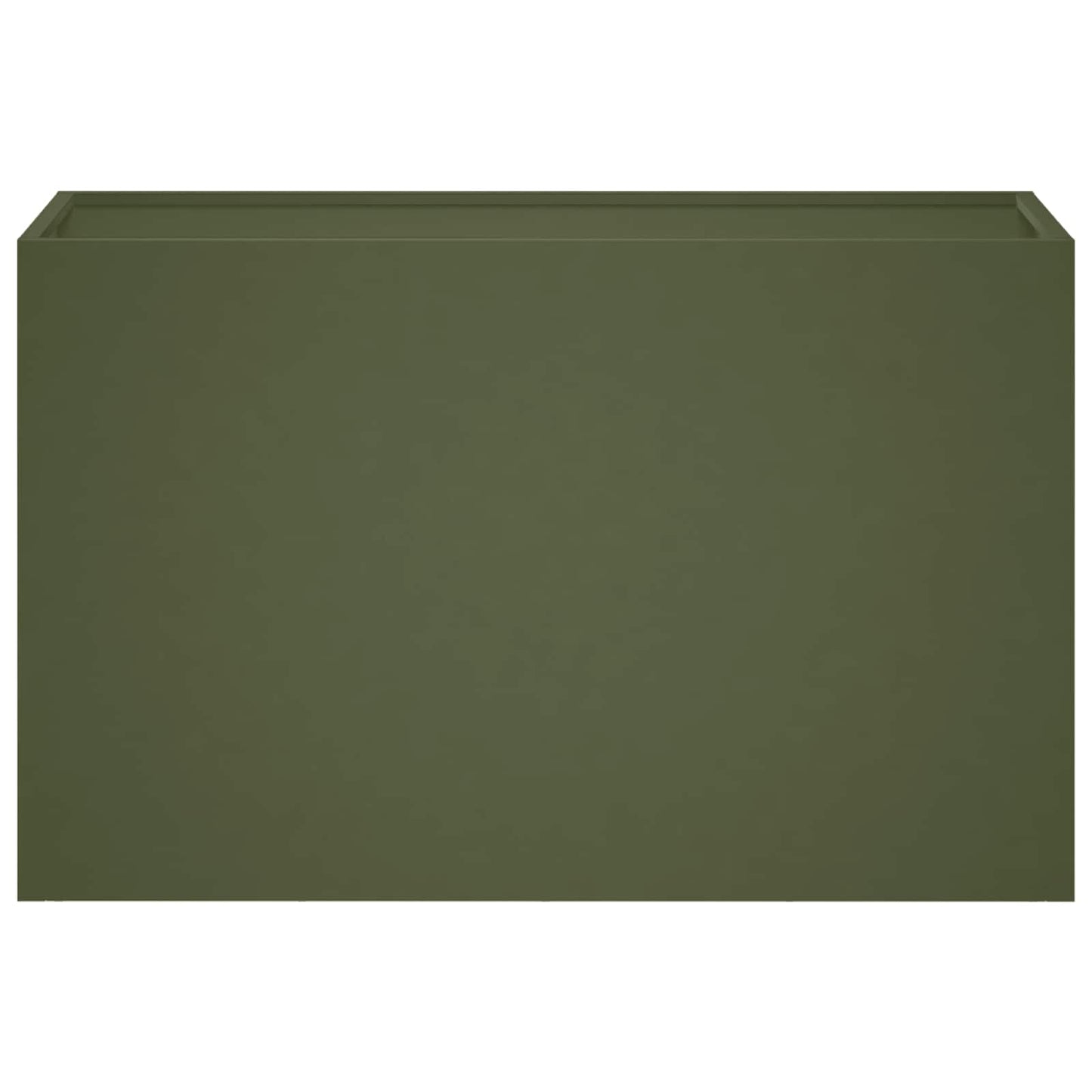 Plantenbak 2 st Olijfgroen 80 x 30 x 50 cm Koudgewalst staal