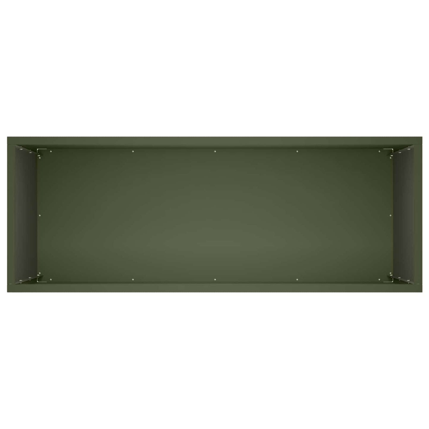 Plantenbak 2 st Olijfgroen 80 x 30 x 50 cm Koudgewalst staal