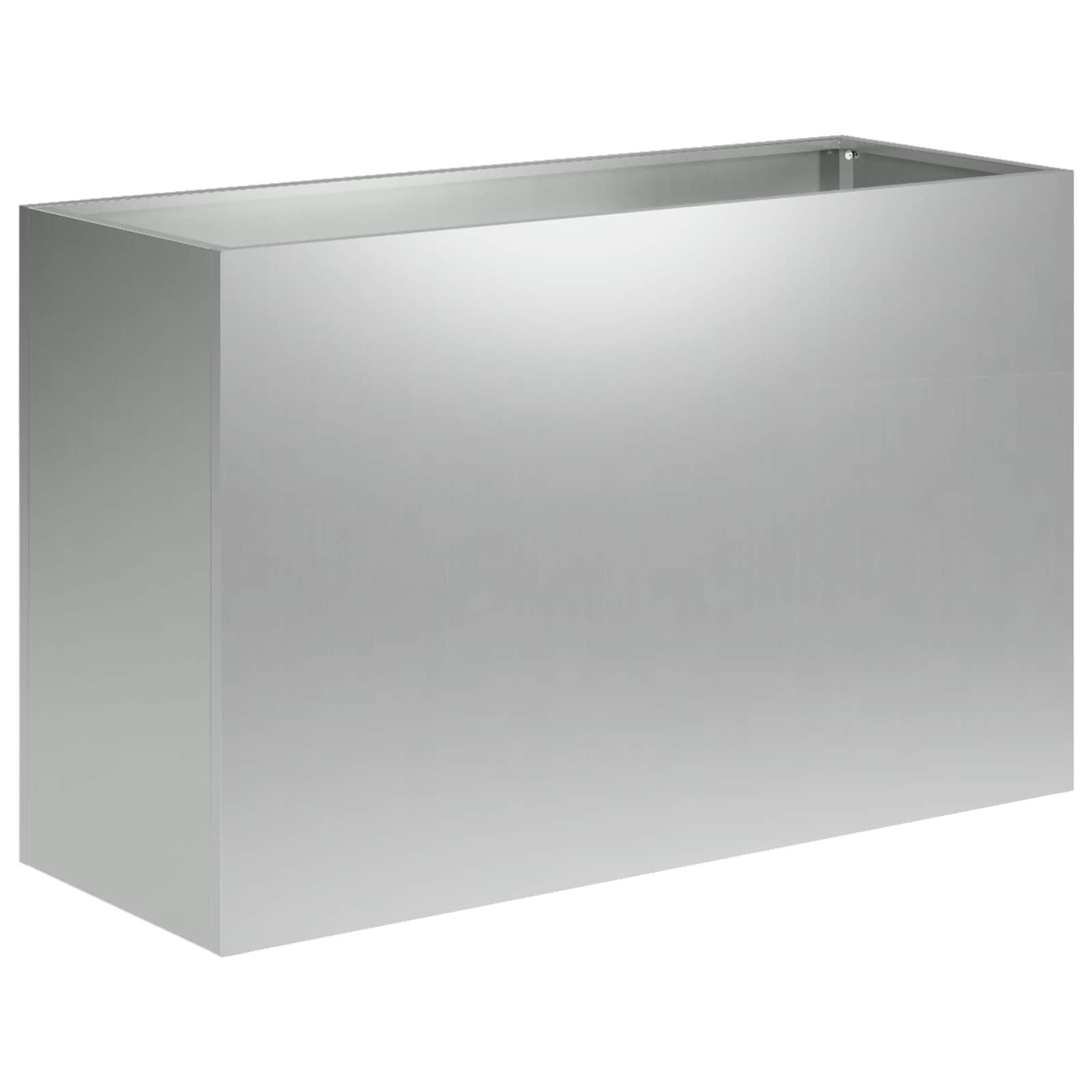 Plantenbak zilver 80 x 30 x 50 cm Gegalvaniseerd staal