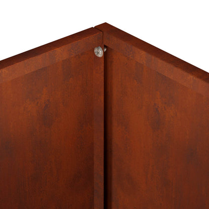 Plantenbak Roestkleurig 80 x 30 x 50 cm weervast staal