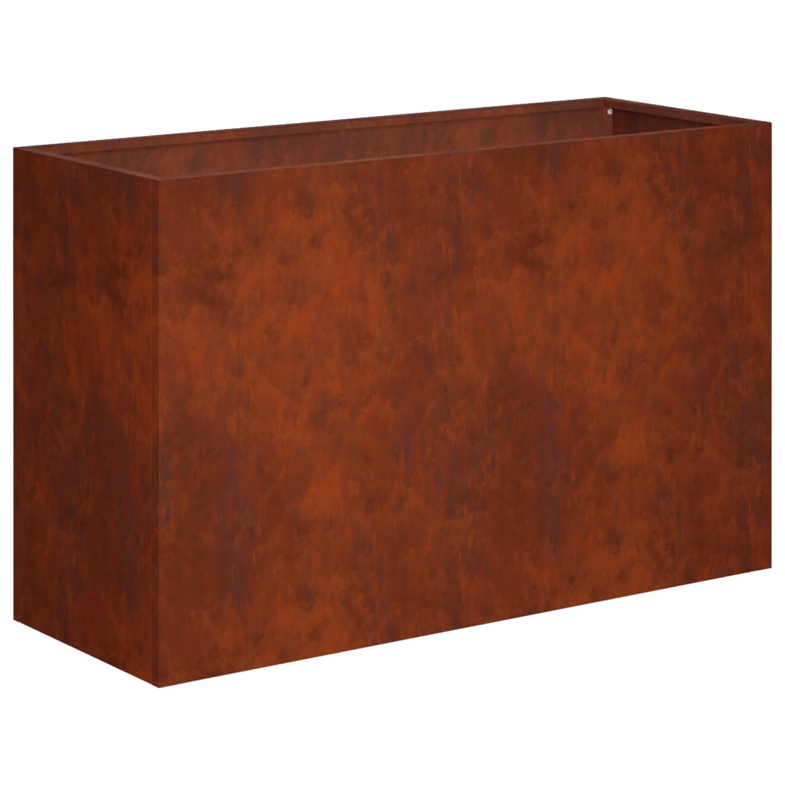 Plantenbak 2 st Roestkleurig 80 x 30 x 50 cm weervast staal