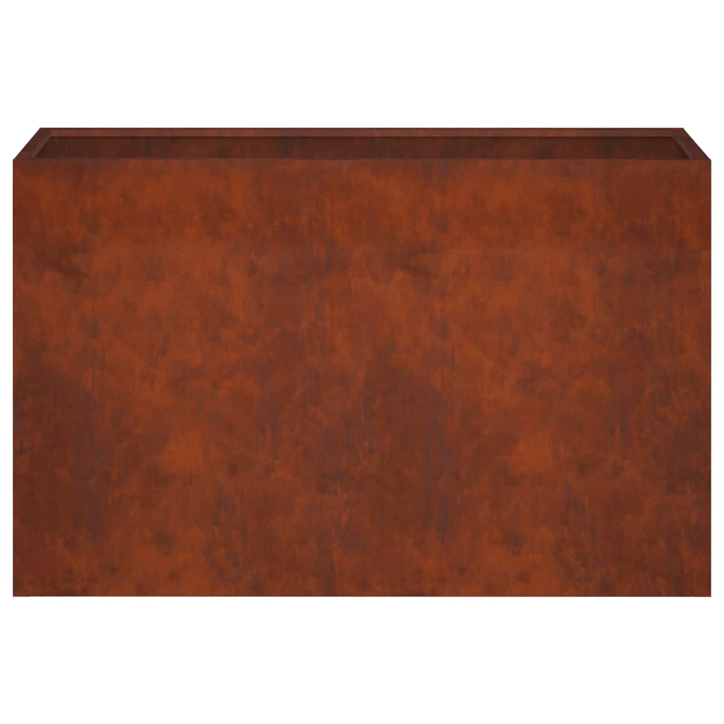 Plantenbak 2 st Roestkleurig 80 x 30 x 50 cm weervast staal