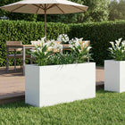 Plantenbak Wit 100 x 30 x 40 cm Koudgewalst staal