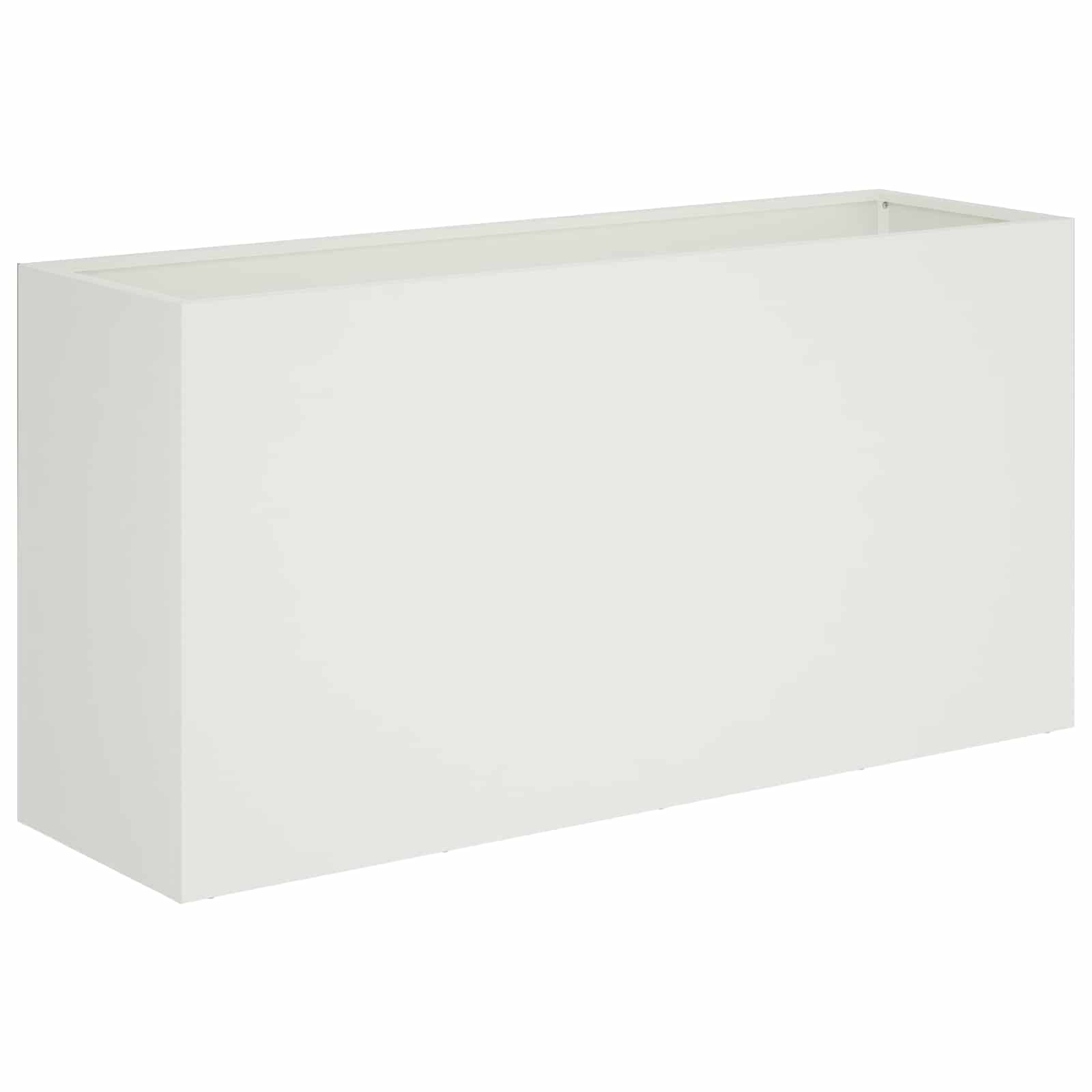 Plantenbak Wit 100 x 30 x 40 cm Koudgewalst staal