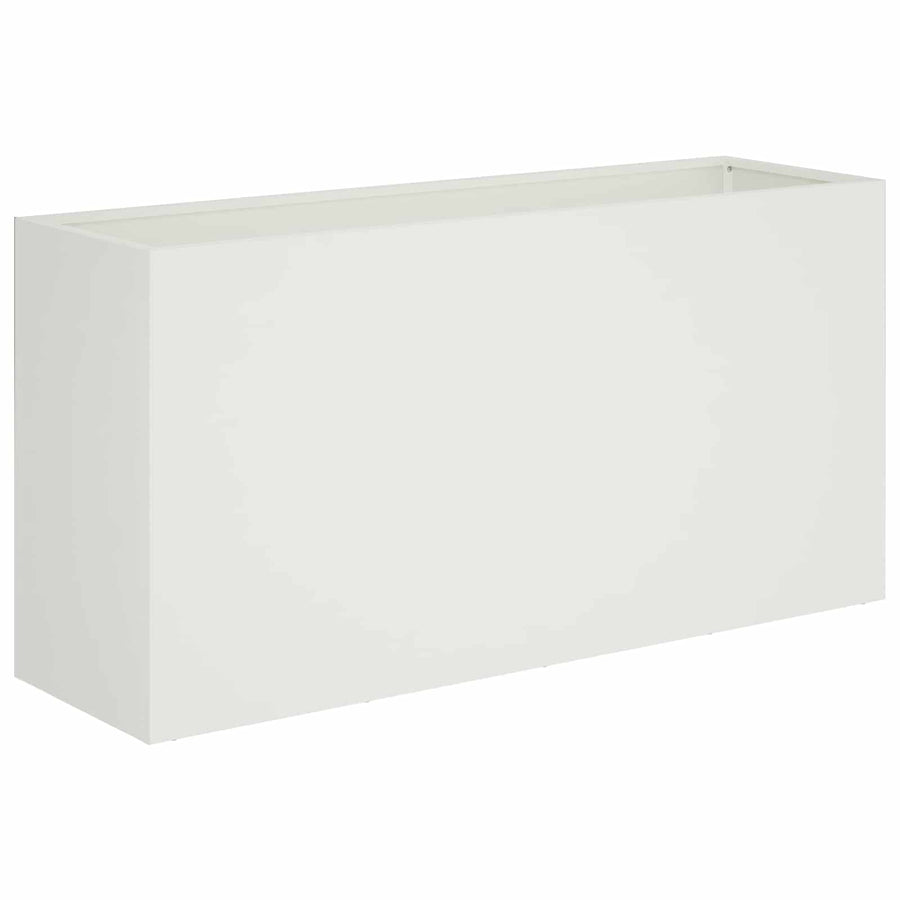 Plantenbak Wit 100 x 30 x 40 cm Koudgewalst staal