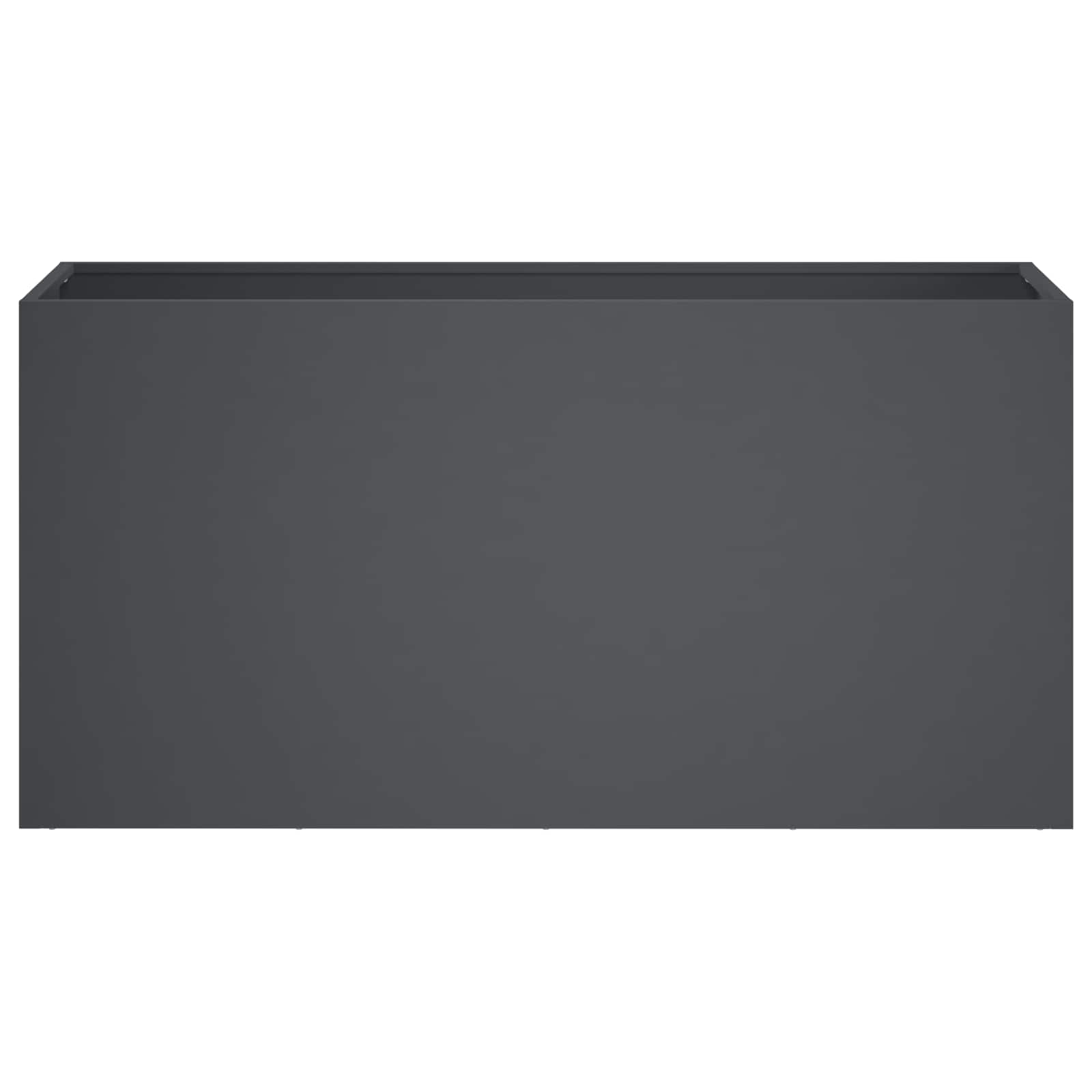 Plantenbak 2 st Antraciet 100 x 30 x 40 cm Koudgewalst staal
