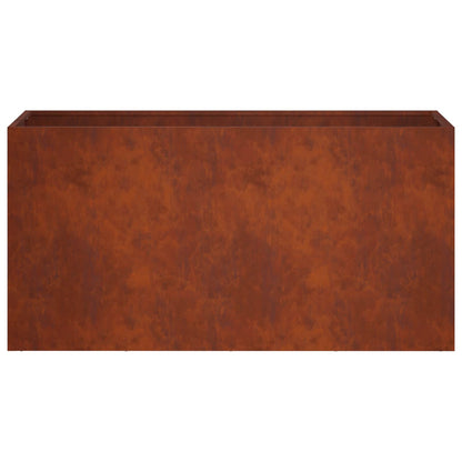 Plantenbak Roestkleurig 100 x 30 x 40 cm weervast staal