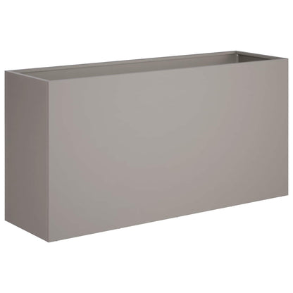 Plantenbak 2 st Roestkleurig 100 x 30 x 40 cm weervast staal