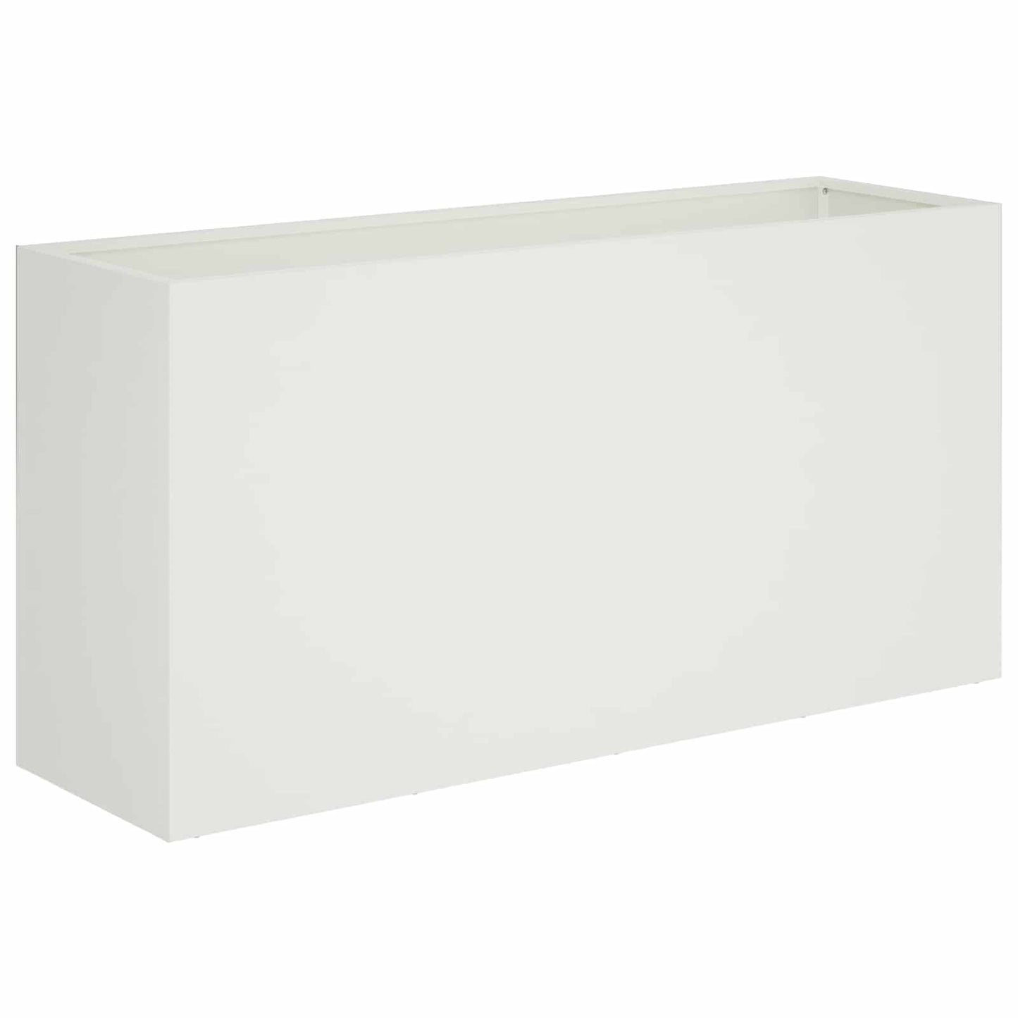 Plantenbak 2 st Wit 100 x 30 x 50 cm Koudgewalst staal