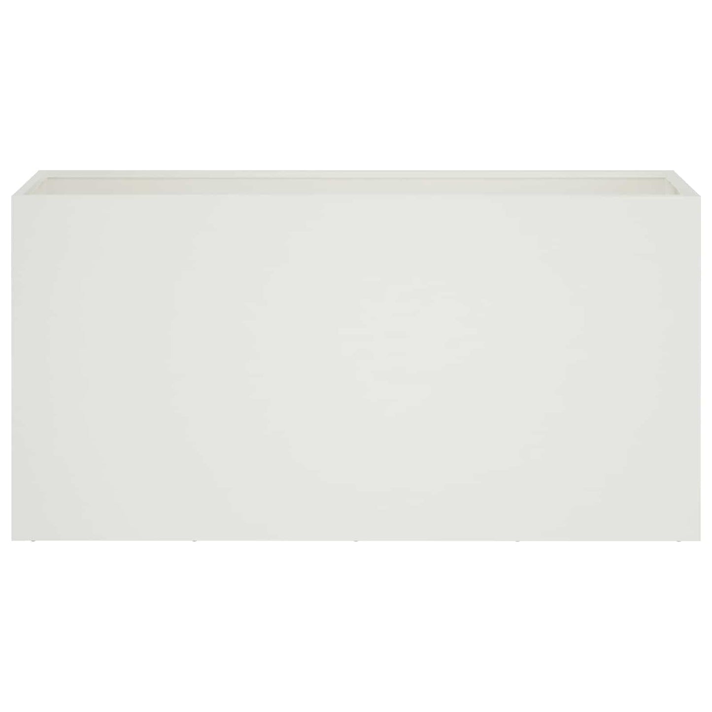 Plantenbak 2 st Wit 100 x 30 x 50 cm Koudgewalst staal