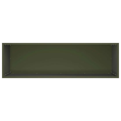 Plantenbak Olijfgroen 100 x 30 x 50 cm Koudgewalst staal