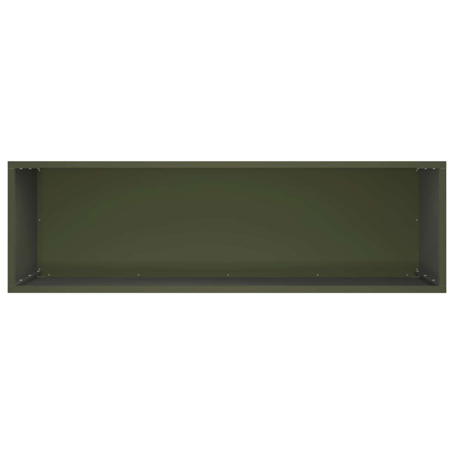 Plantenbak Olijfgroen 100 x 30 x 50 cm Koudgewalst staal