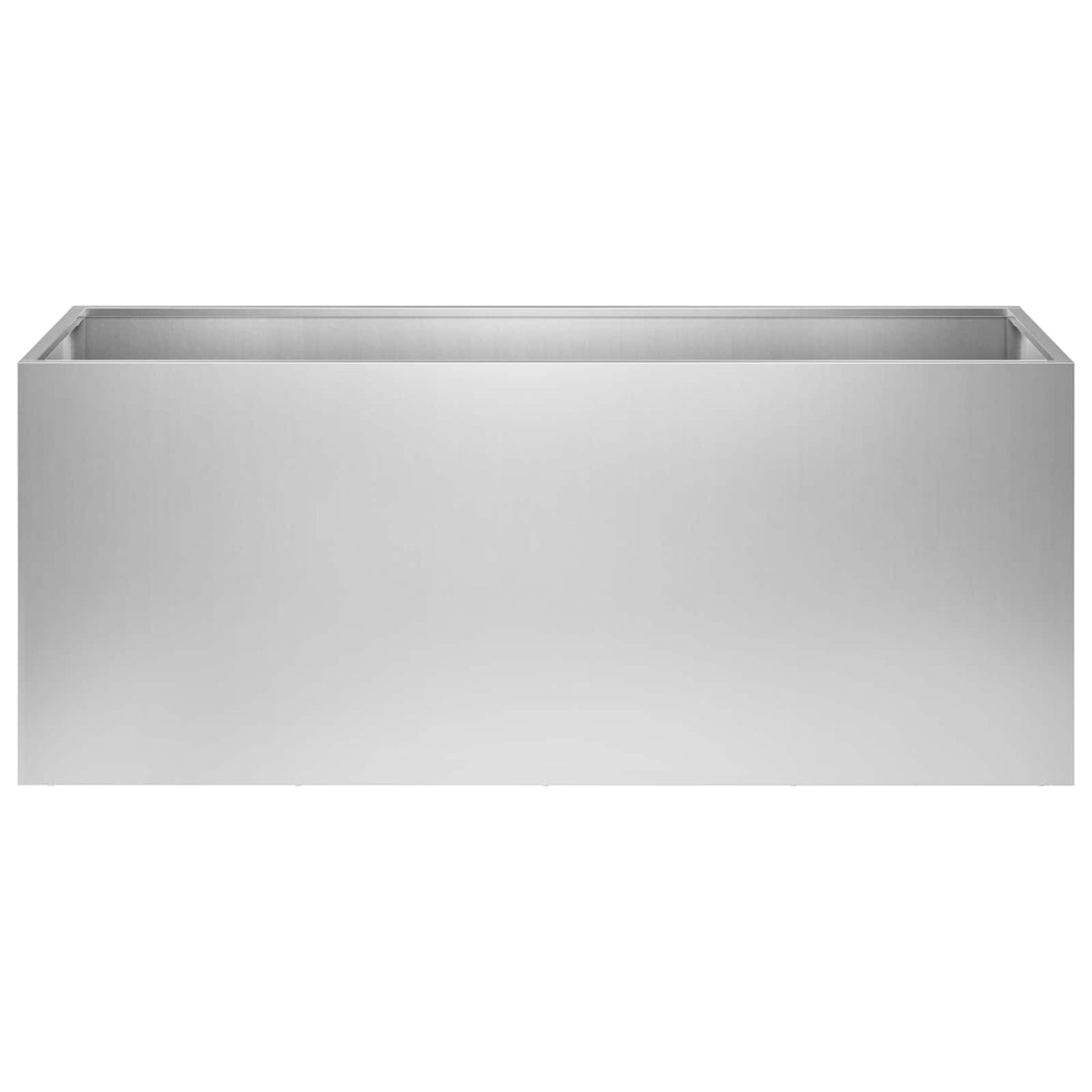 Plantenbak 2 st zilver 100 x 30 x 50 cm Gegalvaniseerd staal