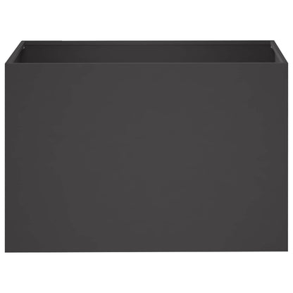 Plantenbak 2 st Zwart 50 x 40 x 40 cm Koudgewalst staal