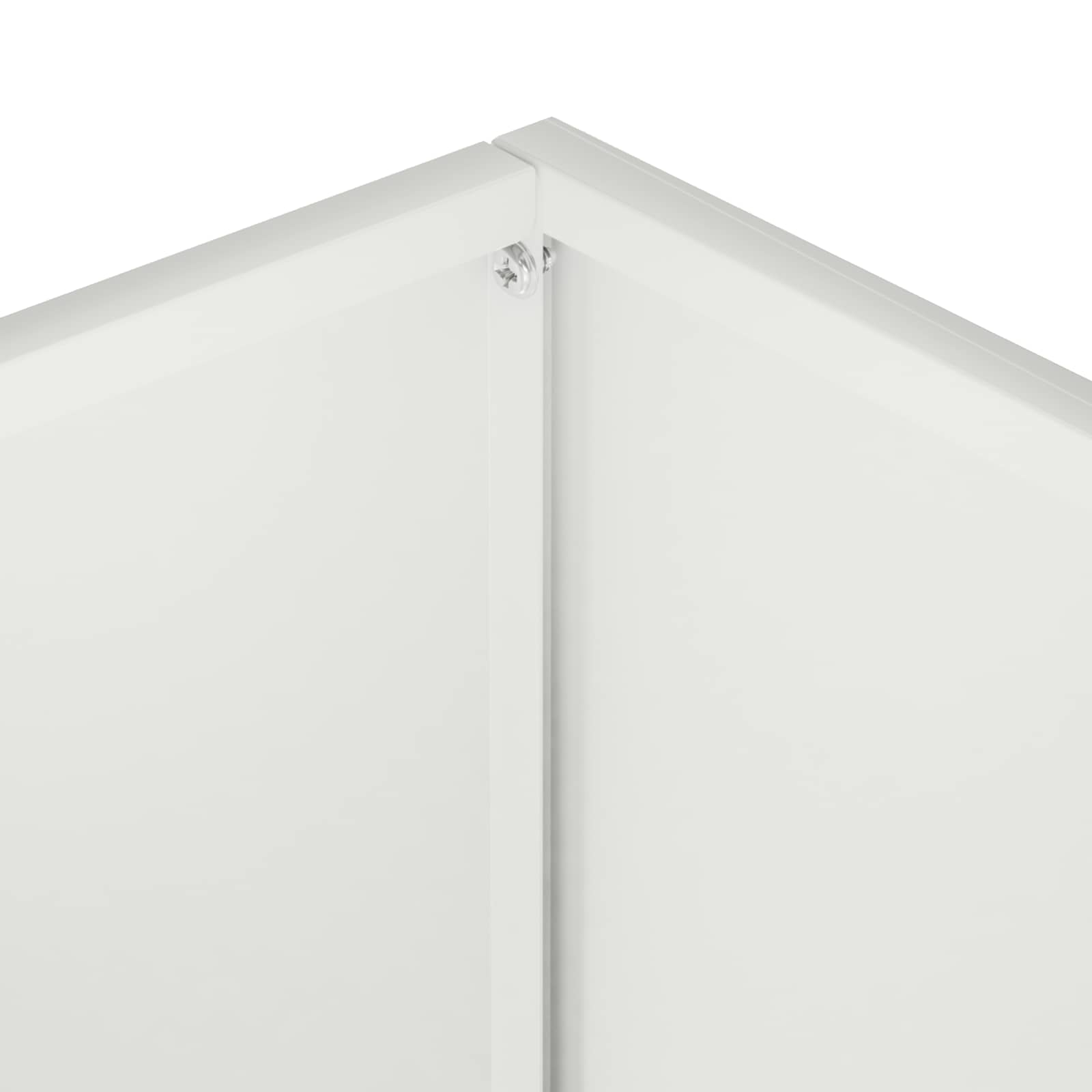 Plantenbak 2 st Wit 50 x 40 x 40 cm Koudgewalst staal