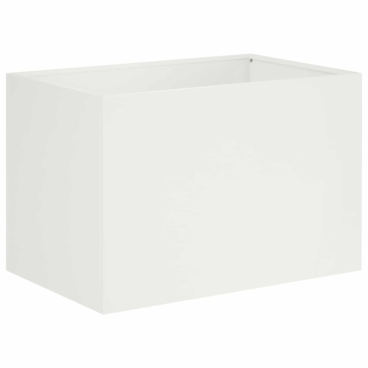 Plantenbak 2 st Wit 50 x 40 x 40 cm Koudgewalst staal