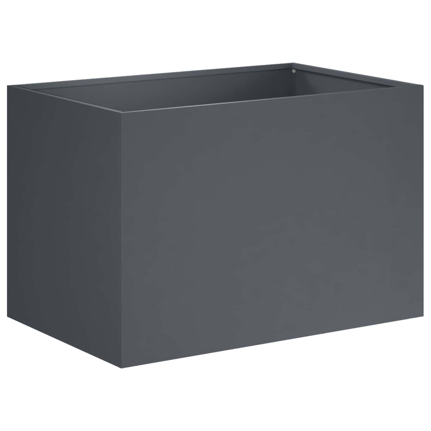 Plantenbak 2 st Antraciet 50 x 40 x 40 cm Koudgewalst staal