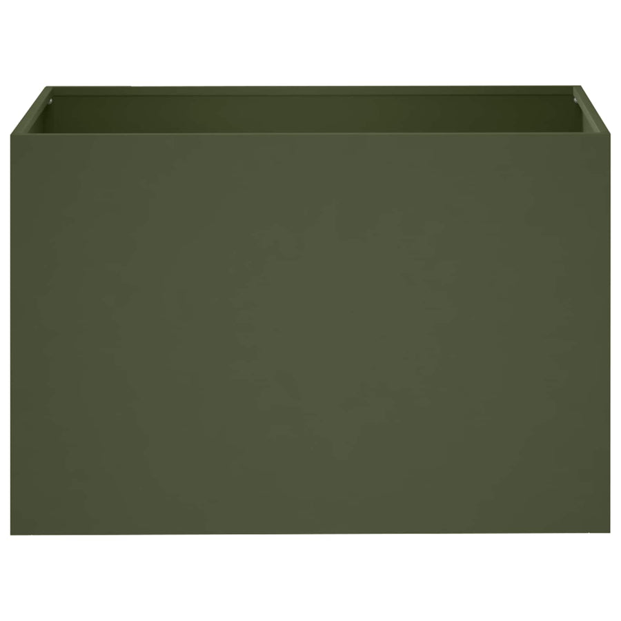 Plantenbak Olijfgroen 50 x 40 x 40 cm Koudgewalst staal