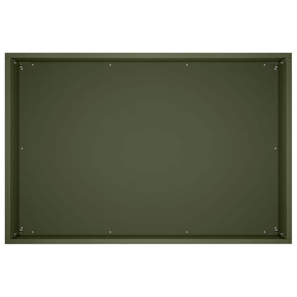 Plantenbak Olijfgroen 50 x 40 x 40 cm Koudgewalst staal