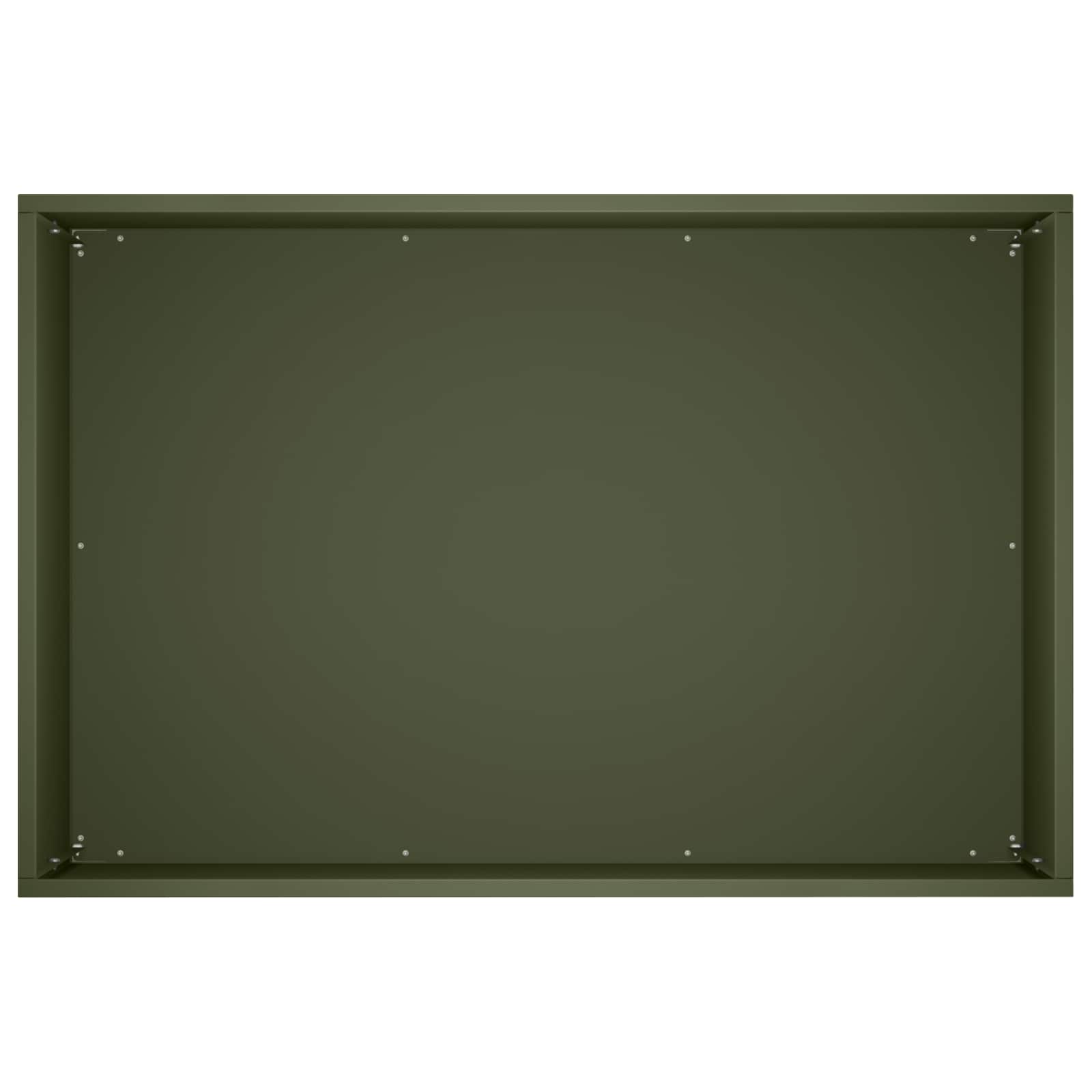 Plantenbak 2 st Olijfgroen 50 x 40 x 40 cm Koudgewalst staal