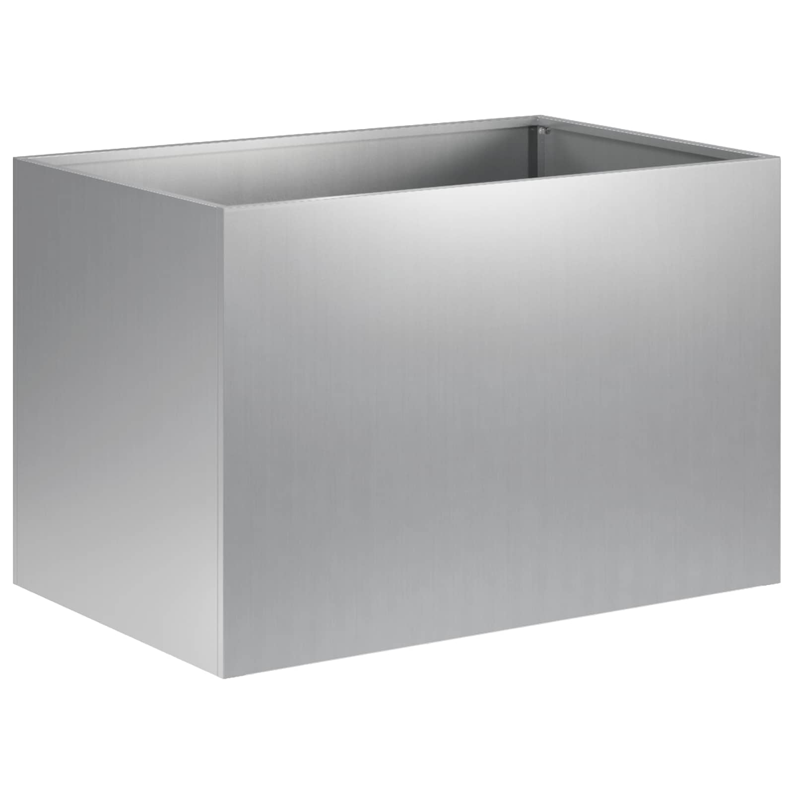 Plantenbak 2 st zilver 50 x 40 x 40 cm Gegalvaniseerd staal