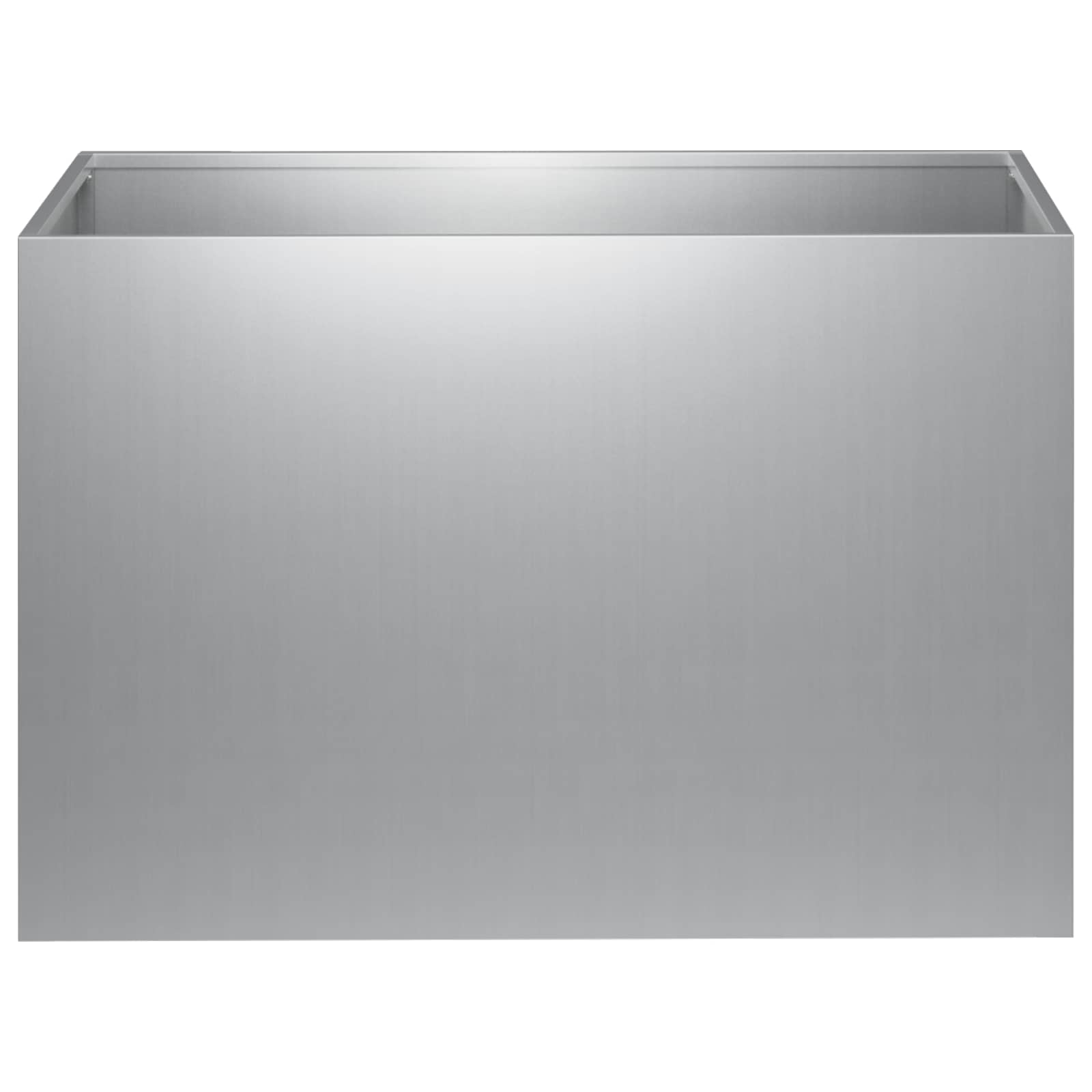 Plantenbak 2 st zilver 50 x 40 x 40 cm Gegalvaniseerd staal