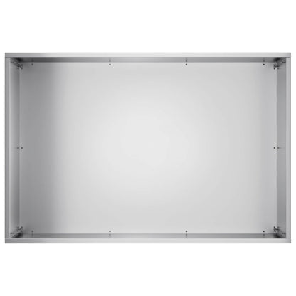 Plantenbak 2 st zilver 50 x 40 x 40 cm Gegalvaniseerd staal