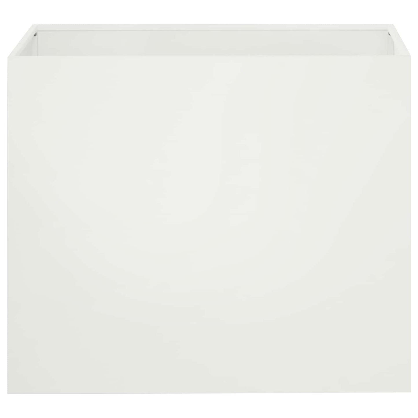 Plantenbak 2 st Wit 50 x 40 x 50 cm Koudgewalst staal