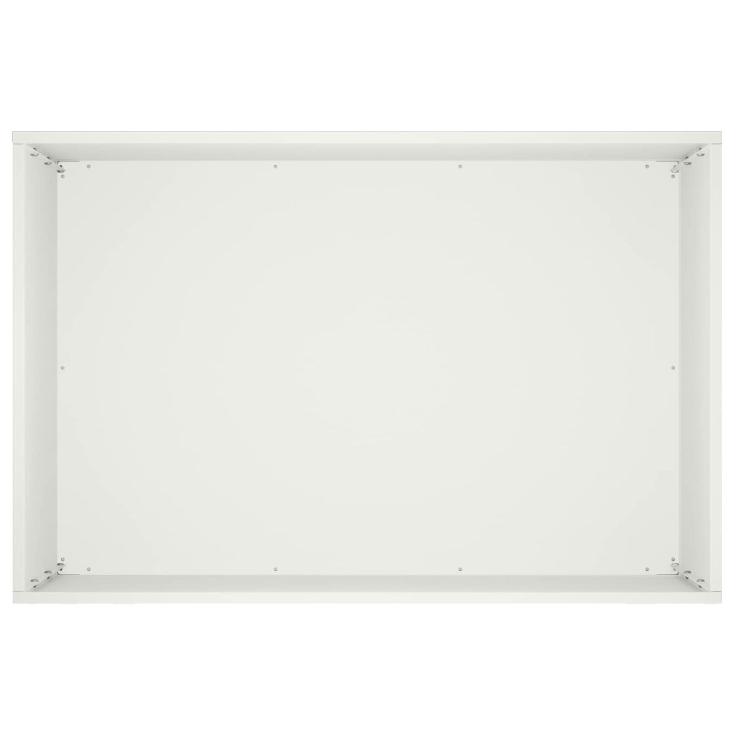 Plantenbak 2 st Wit 50 x 40 x 50 cm Koudgewalst staal