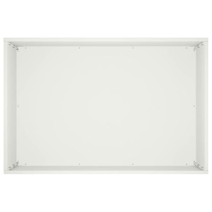 Plantenbak 2 st Wit 50 x 40 x 50 cm Koudgewalst staal